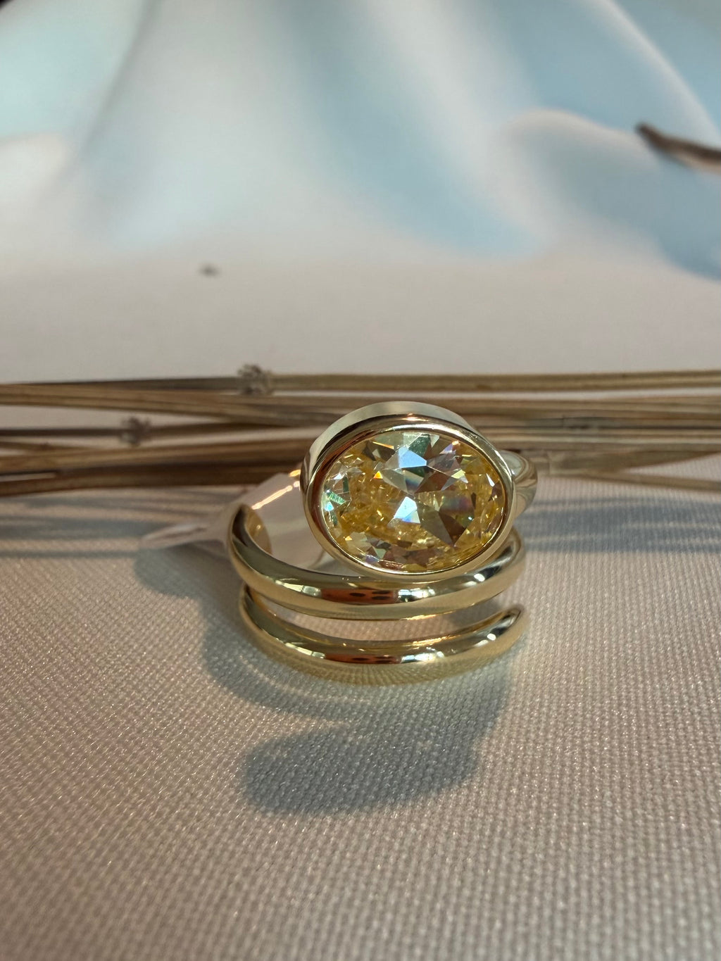 Yellow Triple Ring
