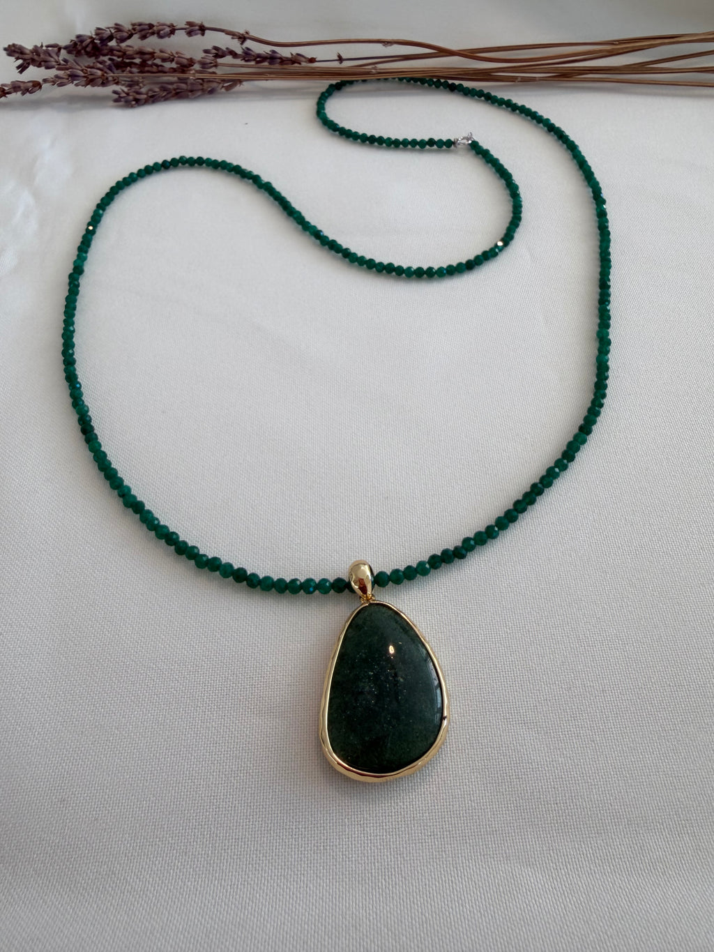 Green Beads Necklace