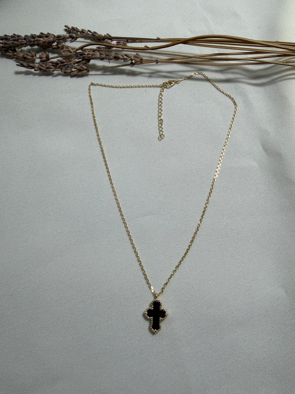 Black Cross Necklace