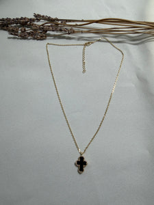 Black Cross Necklace