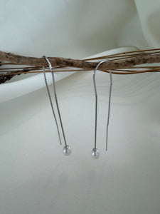 Long Pearl Earrings