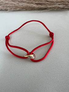 Red Adjustable Cord Bracelet