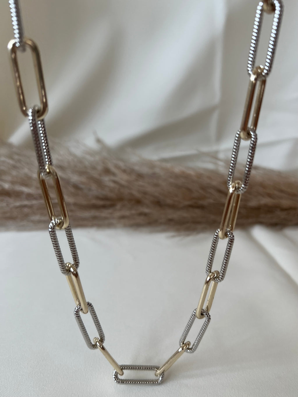 Two Tone Long Necklace