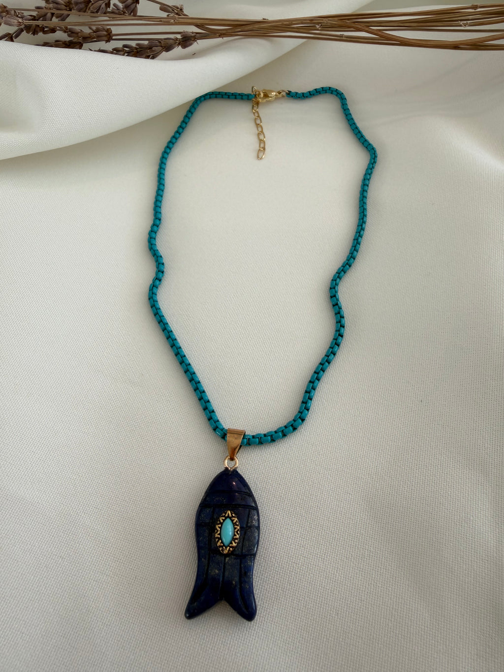 Fish Turquoise Necklace