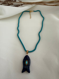 Fish Turquoise Necklace