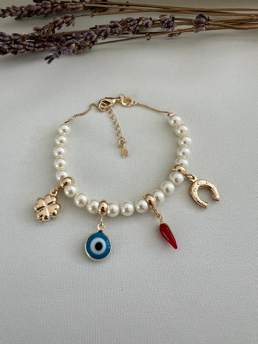 Pearls & Charms Bracelet