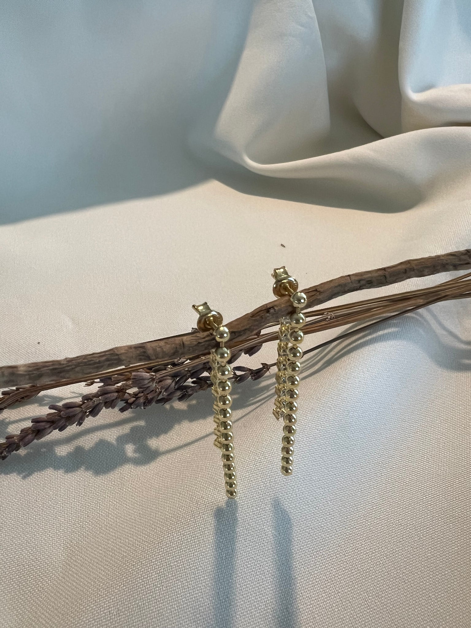 Long Beaded Earrings