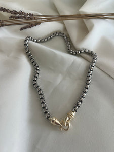 Two Tone Box Necklace