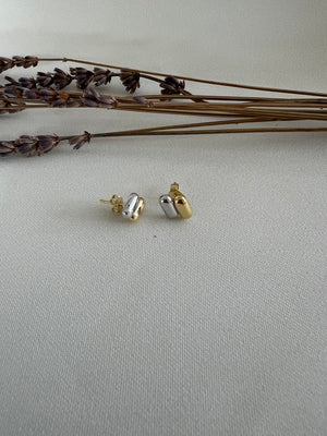 Small Two Tone Earrings