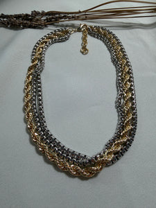 Two Tone Box Necklace