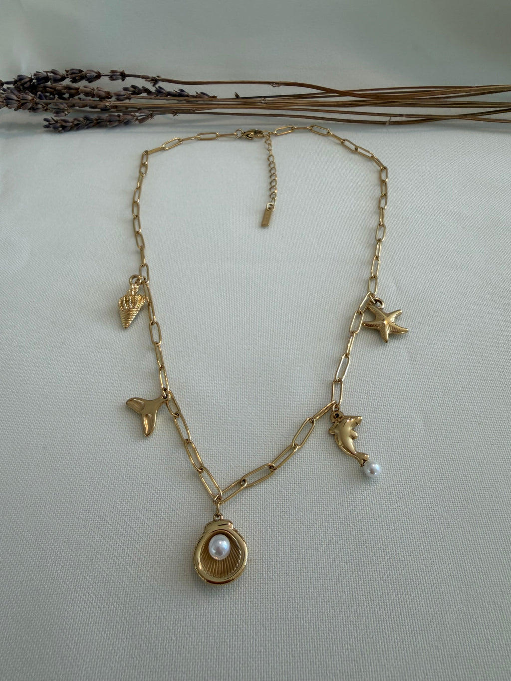 Yellow Charms Necklace