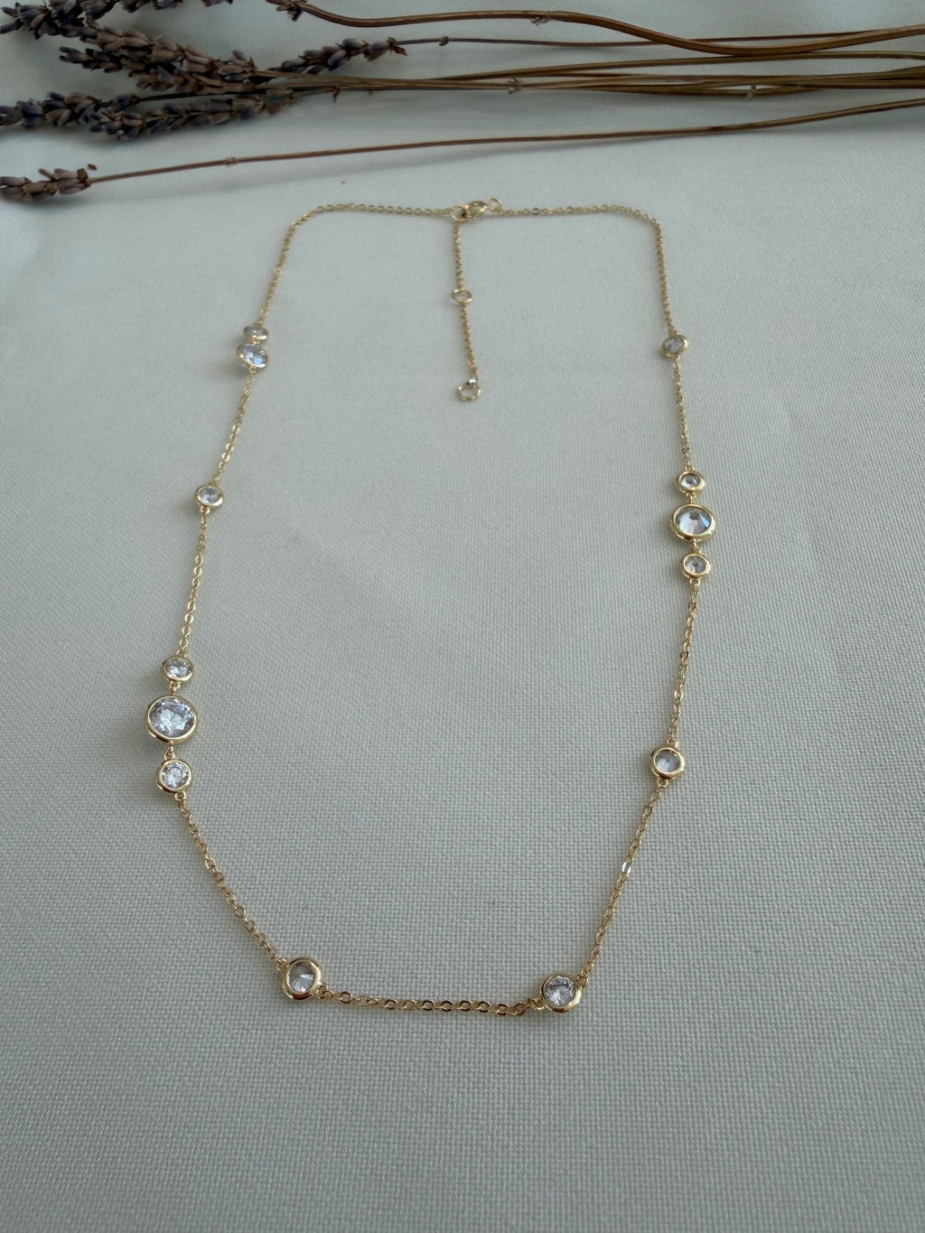 Yellow Diamonds by the Yard Necklace