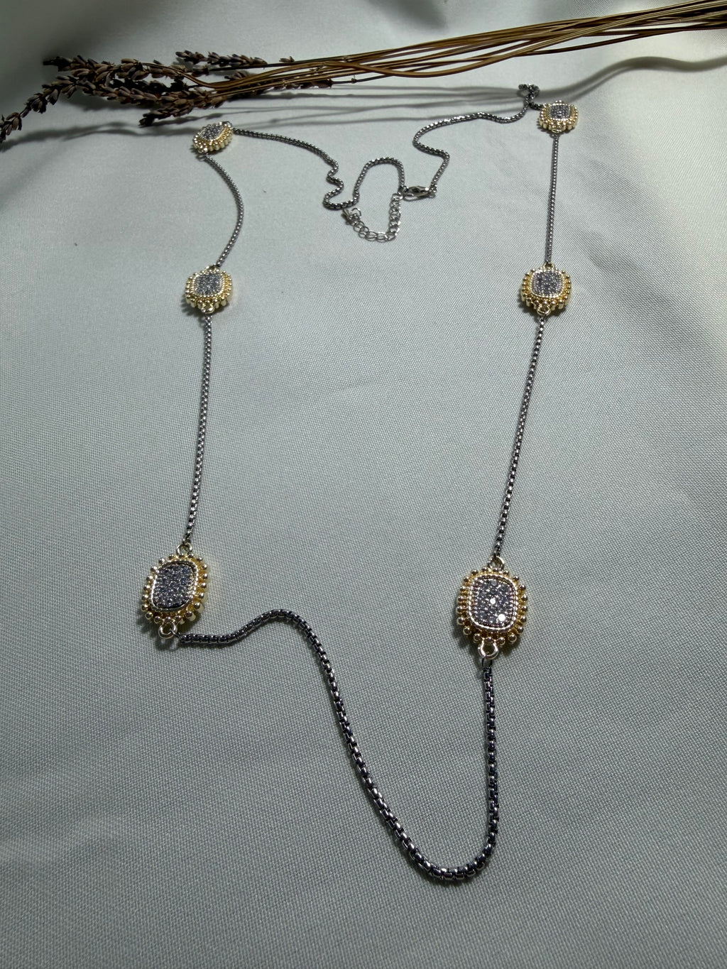 Two Tone Long Necklace