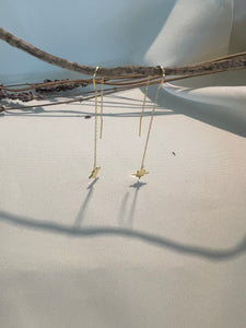 Long Star Earrings