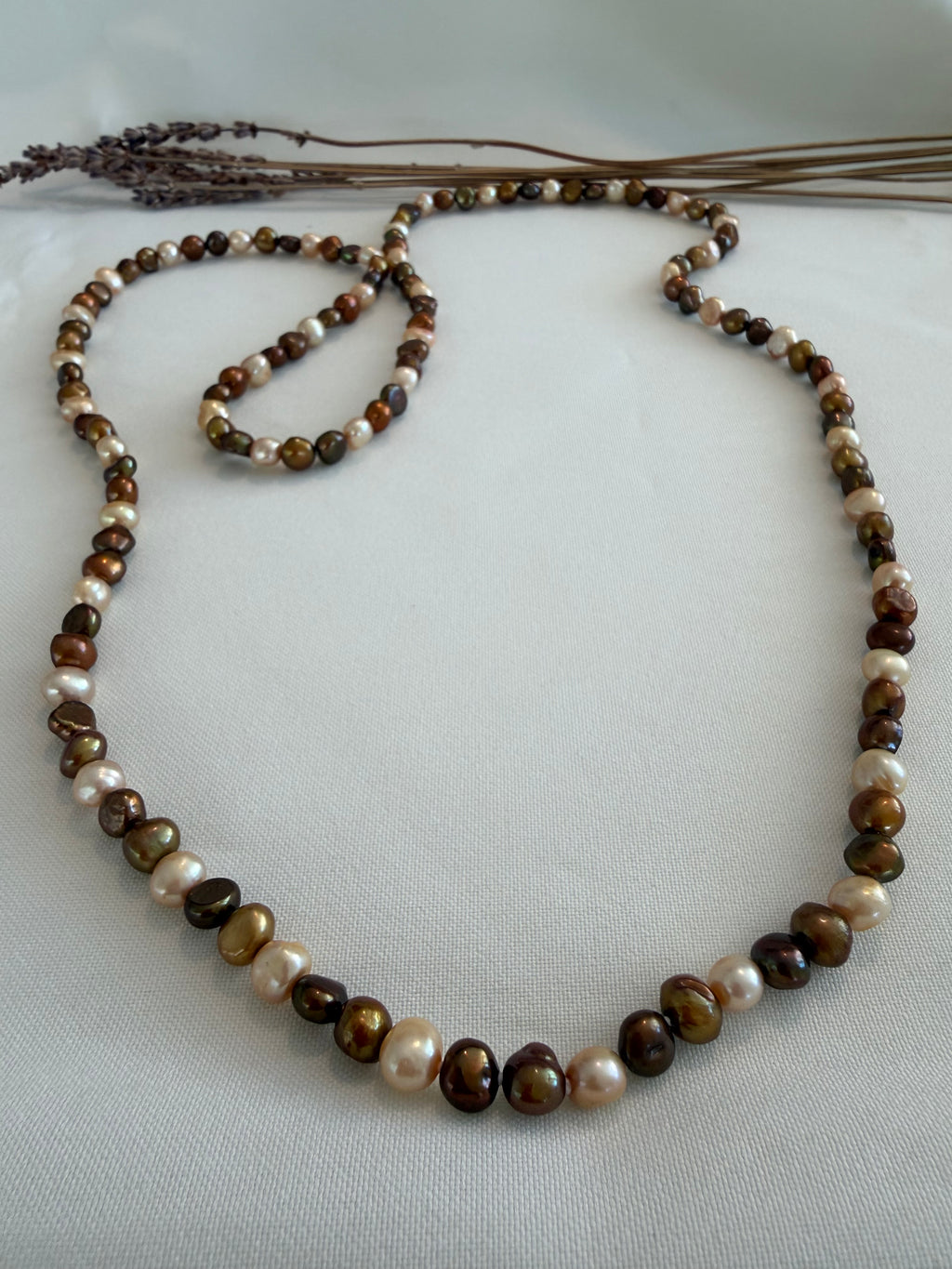 Colored Pearls Necklace