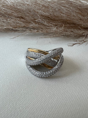 Interwined Two Tone Ring