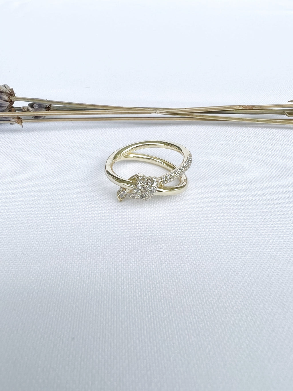 Yellow Knot Ring